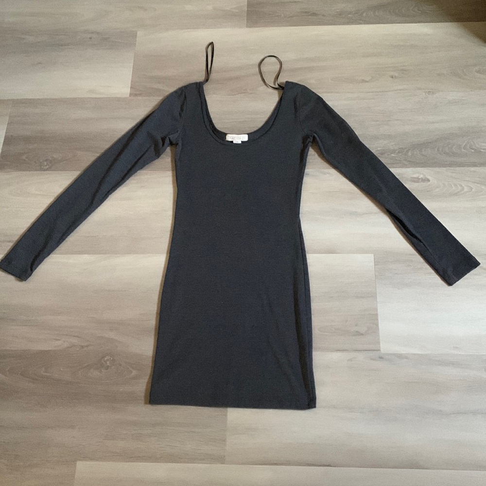 Gray mini dress